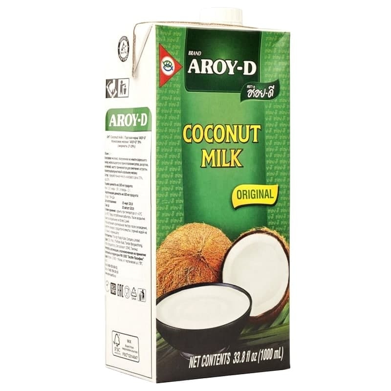 Кокосовое молоко Aroy D в тетрапаке 1 л